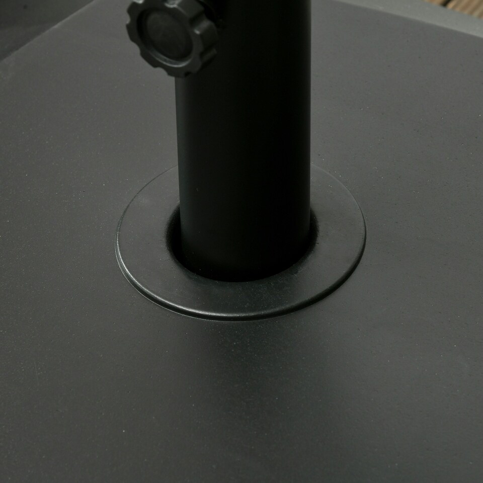 image 1 of Outsunny Garden Parasol Base 43kg Water or 60kg Sand Filled with Wheels