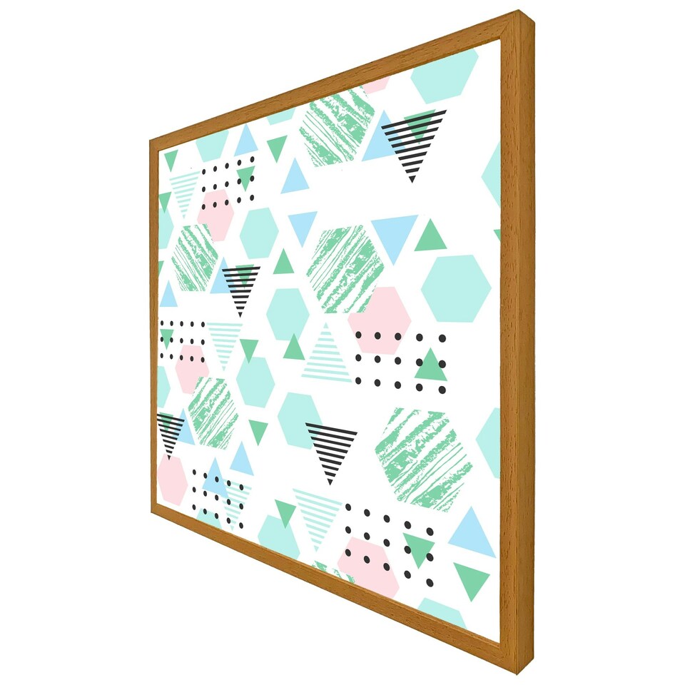image 1 of Geometric shapes (Picture Frame) Brown | S