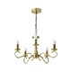 image 7 of ValueLights Antique Brass 5 Way Crystal Jewel Chandelier Ceiling Light Fitting | Gold