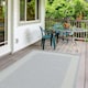 image 9 of The Rugs Outdoor Indoor Bordered Garden Patio Rug Weather Resistant | 200