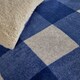 image 3 of Bedlam Cosy Theo Check Duvet Cover Set Blue