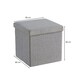 image 1 of Malmo Lift-Up Storage Ottoman Chest Box Grey