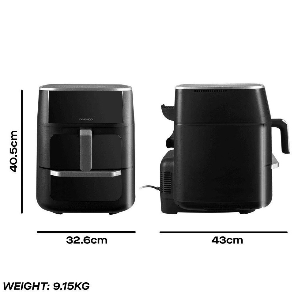 image 1 of Daewoo Actuate 11 Litre Split Drawer Air Fryer