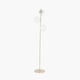 image 4 of White Orb and Gold Metal Floor Lamp