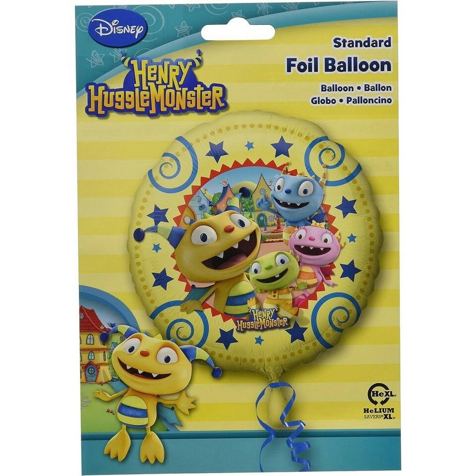 Henry Hugglemonster Foil Balloon Yellow/Multicoloured One Size