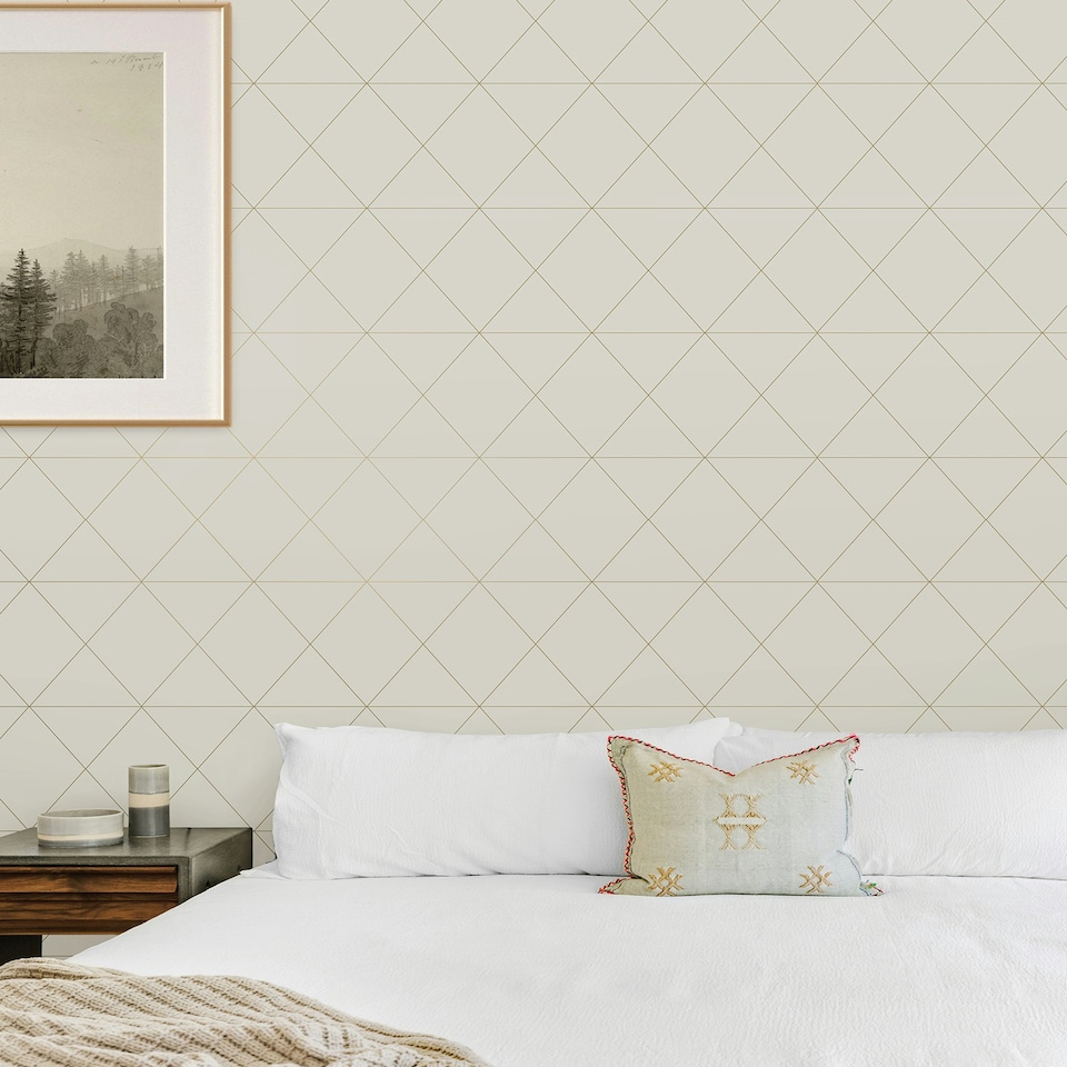 image 1 of NuWallpaper SLW3706 Double Take Peel & Stick Wallpaper, Gold Multi