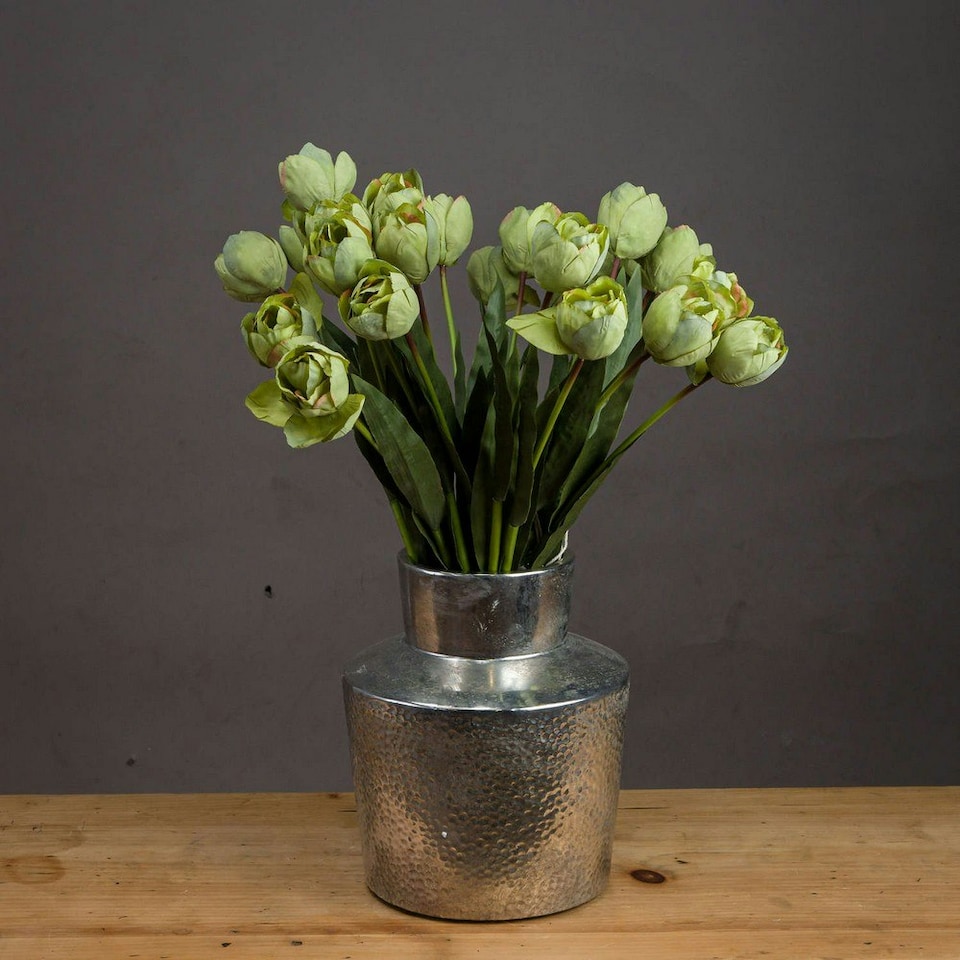 image 1 of Hill Interiors Artificial Green Tulip Plant - Green - One Size