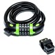 image 1 of Sport Direct 12mm x 85cm Bicycle Bike Waterproof Combination Lock With Bracket Black