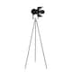 image 3 of Spectre Black Spotlight Tripod Floor Lamp Black
