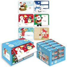 Pack of 60 Self Adhesive Novelty Jumbo Christmas Gift Tags