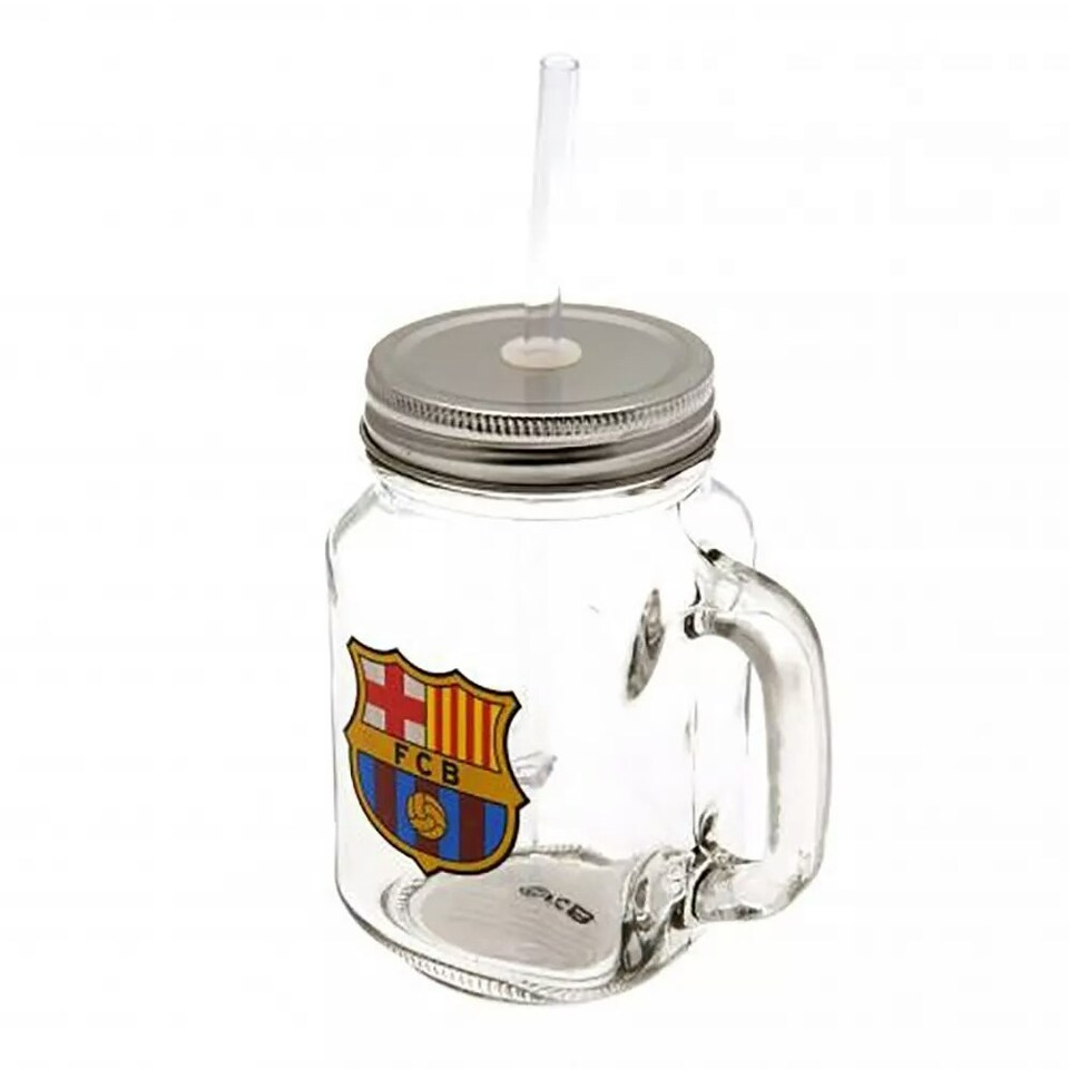 image 1 of Barcelona FC Mason Jar Clear