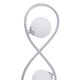image 10 of Lena 2 Light Matte Silver Table Lamp Chrome