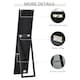 image 5 of HOMCOM Full Length Mirror, Floor Standing or Wall-Mounted Long Mirror, Black