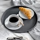 image 4 of Argon Tableware Round Non-Slip Serving Tray - 35cm - Black