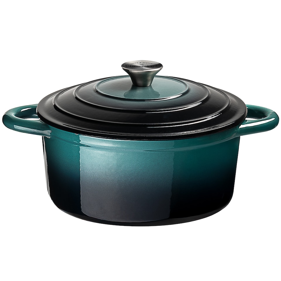 image 1 of ProChef 26cm Cast Iron Casserole Dish with Lid Oven-Safe Induction-Ready