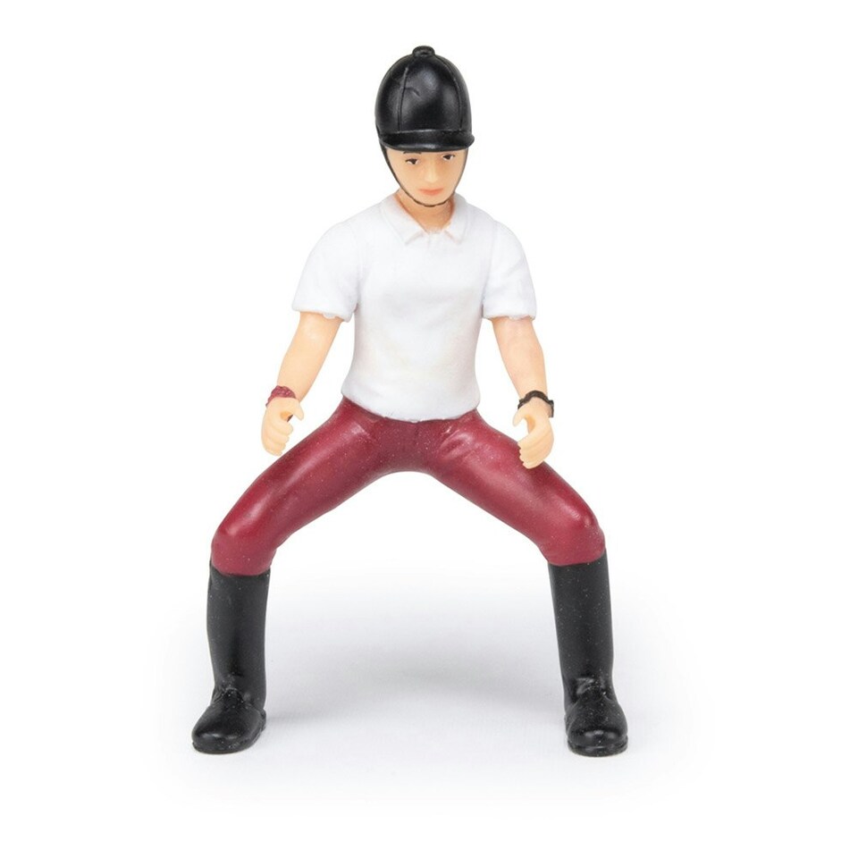 image 1 of PAPO Horse and Ponies Young Riding Girl Toy Figure