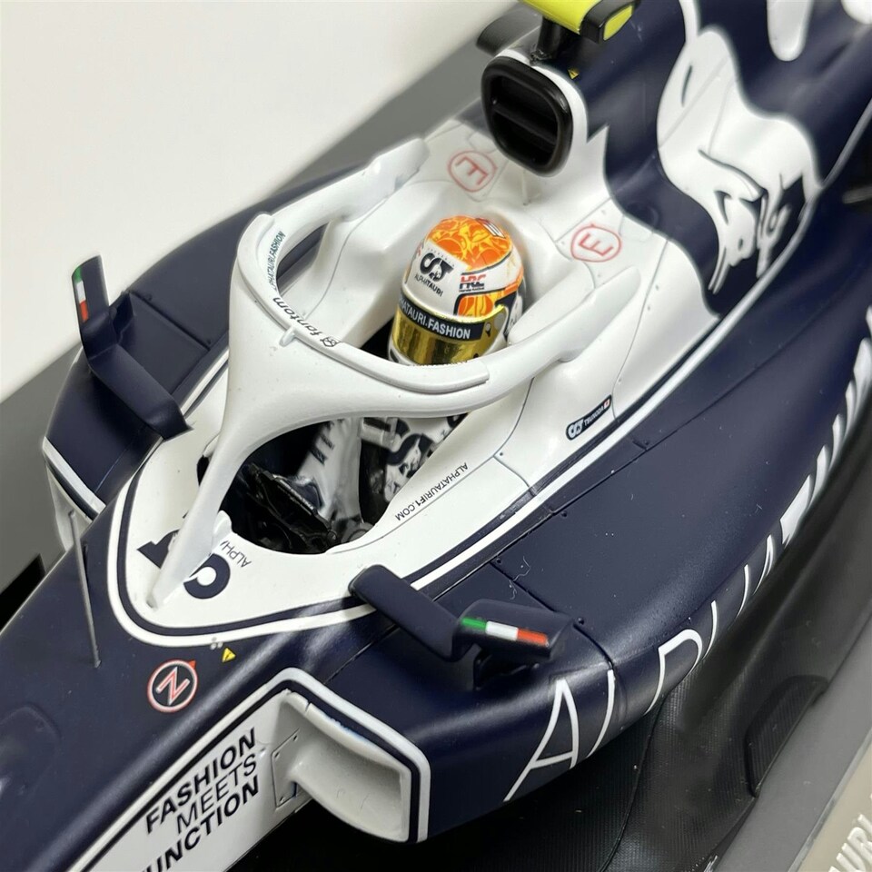 image 1 of Yuki Tsunoda Alpha Tauri Bahrain GP 2022 1:18 Scale Minichamps 117220122