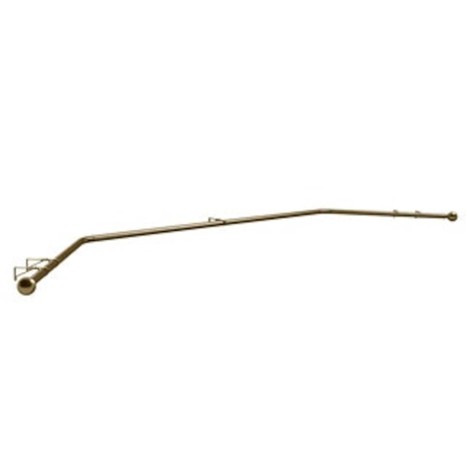 image 1 of 19mm 400cm Antique Brass Ball End Eyelet Bay Pole Set 400cm Bronze | Bronze