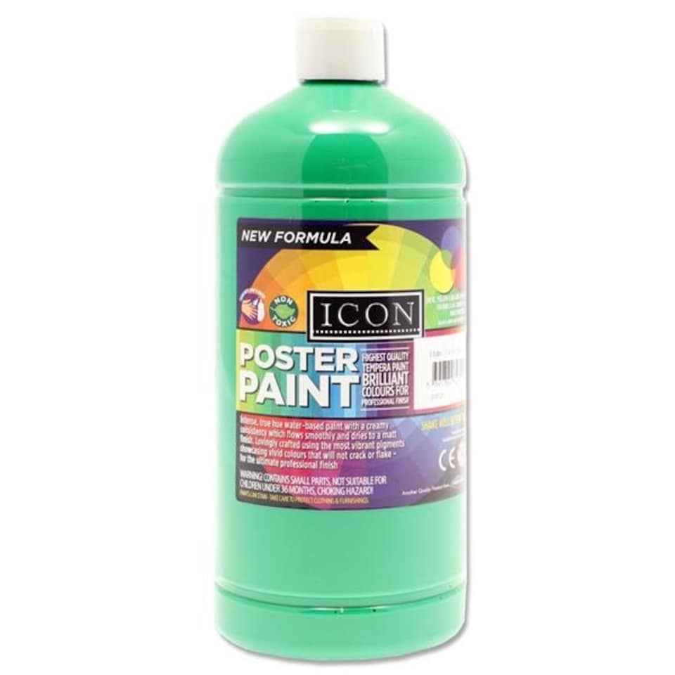 image 1 of 1 Litre Emerald Green Poster Paint by Icon Art