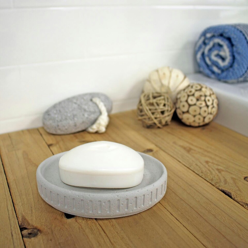 image 1 of Showerdrape Alexandria Concrete Soap Dish