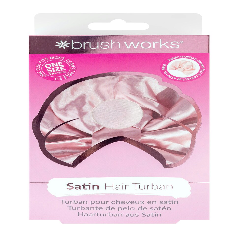 image 1 of Brushworks Satin Hair Turban