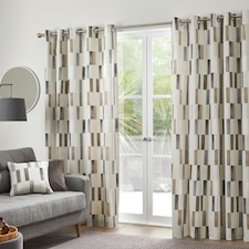 Fusion Oakland Eyelet Curtains Natural