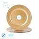 image 3 of Argon Tableware Metallic Charger Plates - 33cm - Blue - Pack of 6 Blue