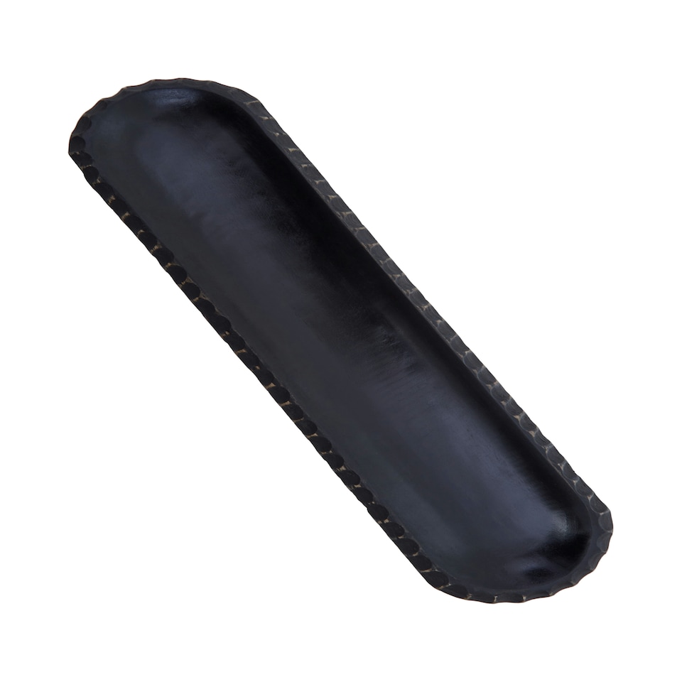 image 1 of Kara Black Mango Wood Serving Dish