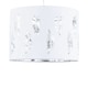 image 2 of Set of 2 Fern - White Cut Out 25cm Pendant Lightshades | White | Silver | Medium | 2