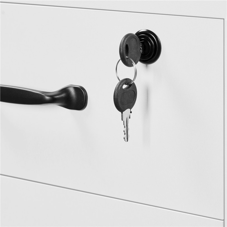 image 1 of Yaheetech 2-Drawer and 1-Open Shelf Vintage File Cabinet