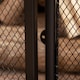 image 8 of HOMCOM 3-Panel Folding Fireplace Screen with Door, Freestanding Spark Guard, Metal Mesh Fireguard, Black