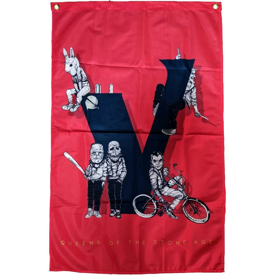 Queens Of The Stone Age Textile Poster: Villains