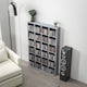 image 8 of HOMCOM 456 CD  336 DVD Storage Unit, Media Storage Shelf, Wooden Display Unit with Adjustable Shelves, 89 x 130.5 cm, Cement Grey