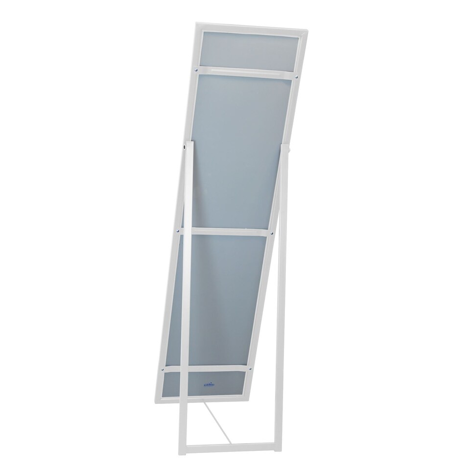 image 1 of Harbour Housewares Square Full-Length Mirror - 137cm x 35.5cm - White | White | White