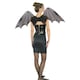 image 2 of Rubies Chiffon Bat Wings Costume Accessory - Black - One Size One Size