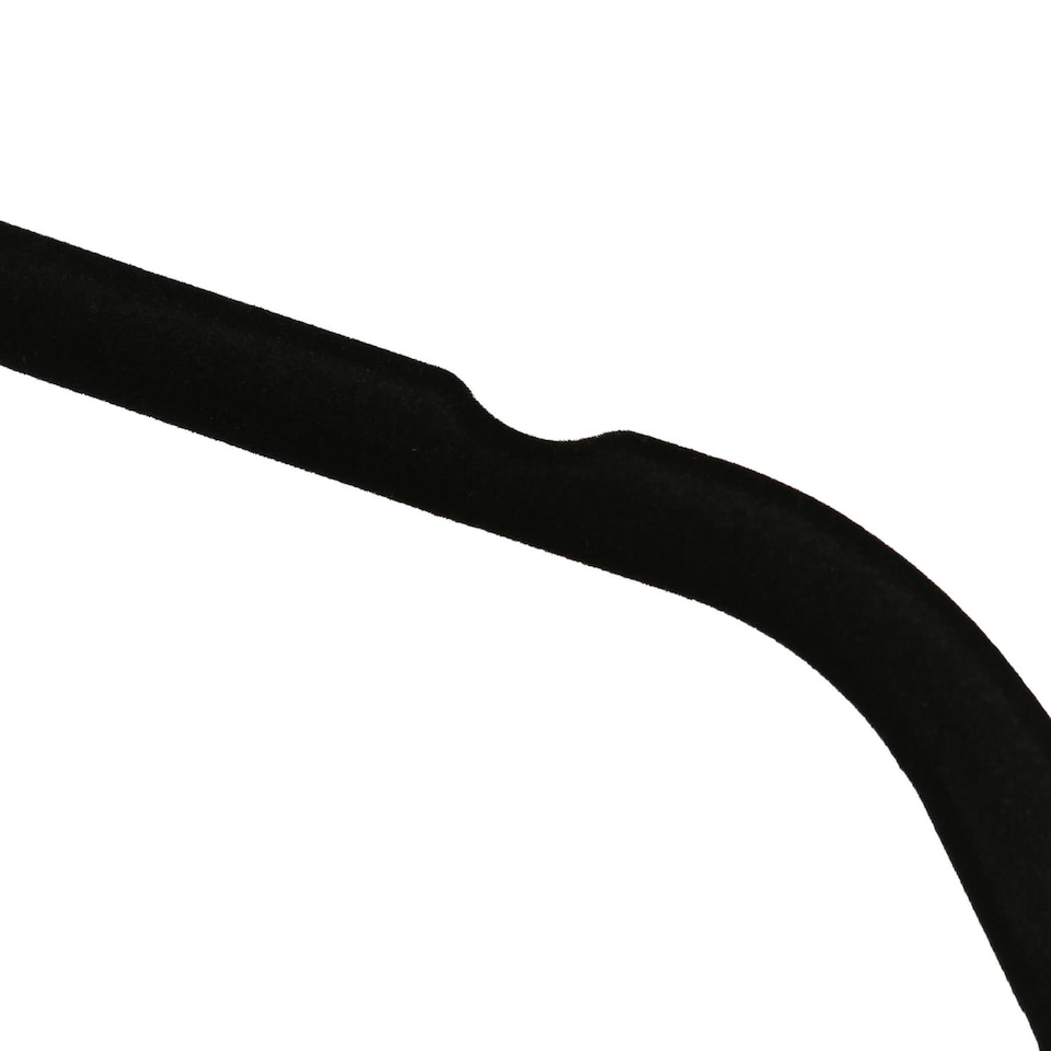 image 1 of Harbour Housewares Non-Slip Velvet Hangers - 45cm - Black - Pack of 50