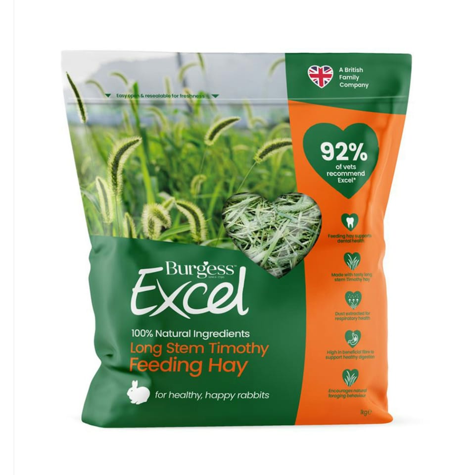 image 1 of Burgess Excel Long Stem Feeding Hay - 1KG