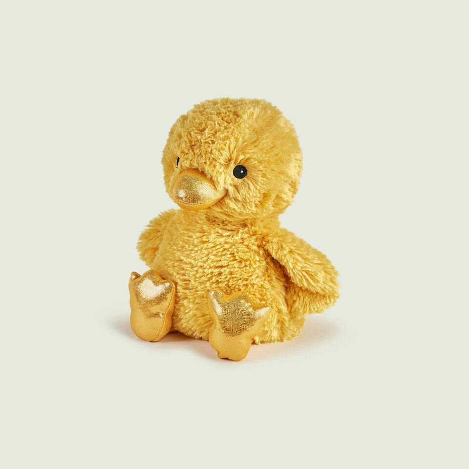 image 1 of Warmies Junior Plush Chick Microwaveable Weighted Teddy