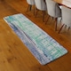 image 2 of Washed Up Blue Runner Rug | Multi
