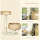 image 4 of PawHut 72cm Cat Tree with 2 Beds, Cat Tower with Scratching Post, Toy Ball for for Indoor Kittens - Beige