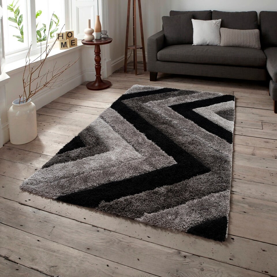 image 1 of Home Republic Shaggy Chevron Rug Long Pile