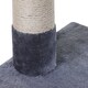image 9 of PawHut Cat Tree Scratch Post with Bed Hammock Sisal for Indoor Cats