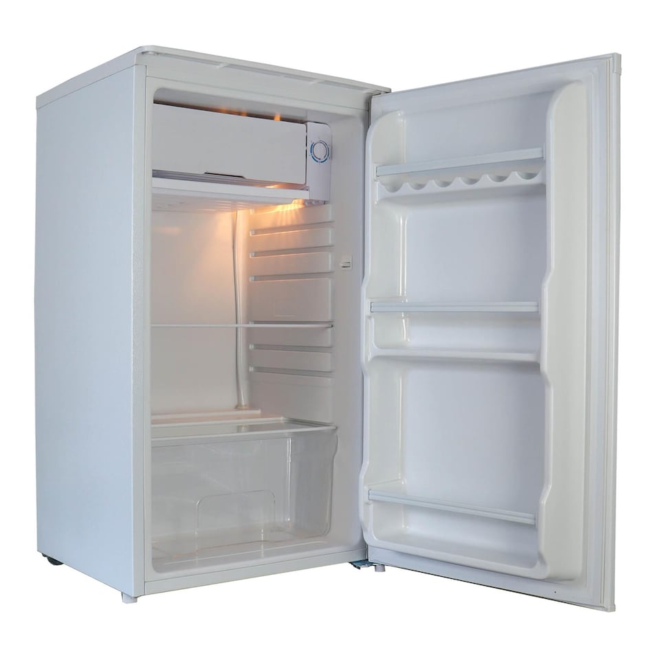 image 1 of Igenix IG3920 Freestanding Under Counter Fridge and Chill Compartment, 2 Glass Shelves and Salad Drawer, One Bottle Shelf and Egg Rack, 48 cm Wide, White