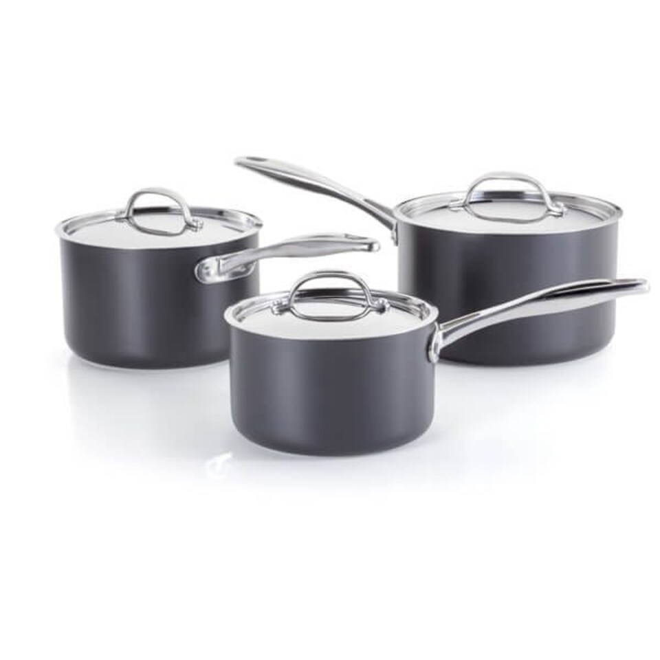 image 1 of Stellar 6000 Hard Anodised Element 3 Piece Cookware Set