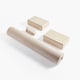image 3 of Myga Yoga Entry Mat with Strap and Pair of Blocks - Sand | Brown
