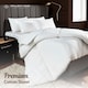 image 2 of Opulent Home Lightweight 100% Cotton 13.5 Tog Winter Duvet|White|Single