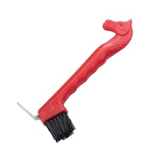 Lincoln Horse Head Hoof Pick With Brush - Red - One Size