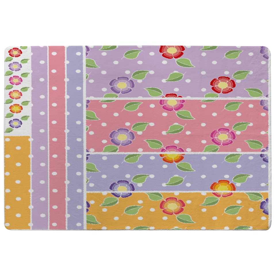 image 1 of Bohemian Chic  Ink Pattern With Boho Feathers Rug | Multi