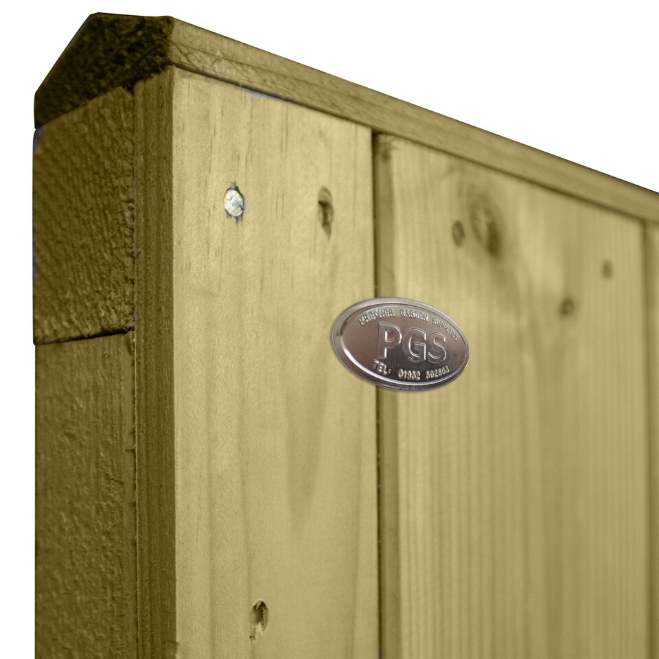 image 1 of Ultimate T&G Vertical Boards W:6ft x H:4ft Fence Panel Treated Timber (Pack of 3)