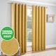 image 1 of Enhanced Living Vogue Ochre 46 x 90 inch (117x229cm) Eyelet Thermal Noise reducing Dim Out Curtains (PAIR)
